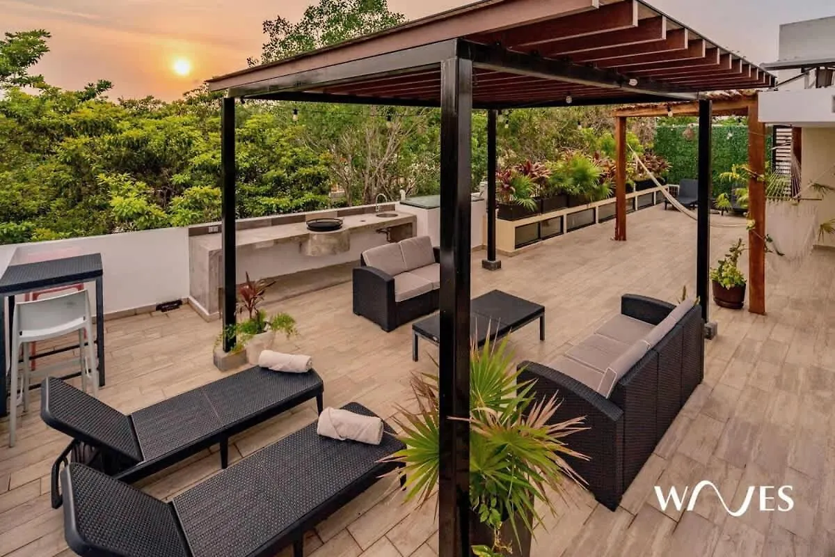 Great Located Spacious 2 Bedroom Apartment With Amazing Terrace By Waves Management Tulum 0*,  Mexiko